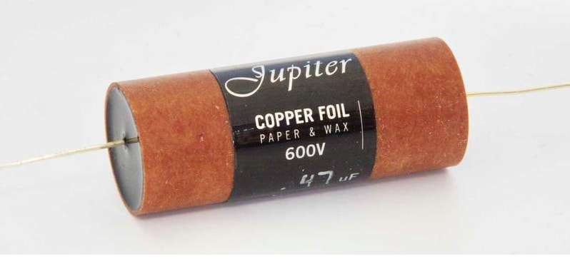 Copper Foil Paper & Wax Capacitors 400V - Jupiter Condenser